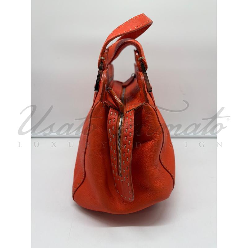 BORSA DONNA FENDI VINTAGE ARANCIO SELLERIA | Mercatino dell'Usato Roma parioli 2