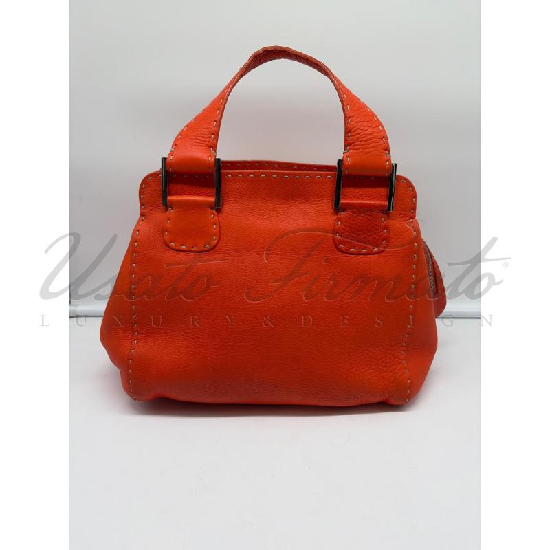 BORSA DONNA FENDI VINTAGE ARANCIO SELLERIA | Mercatino dell'Usato Roma parioli 3