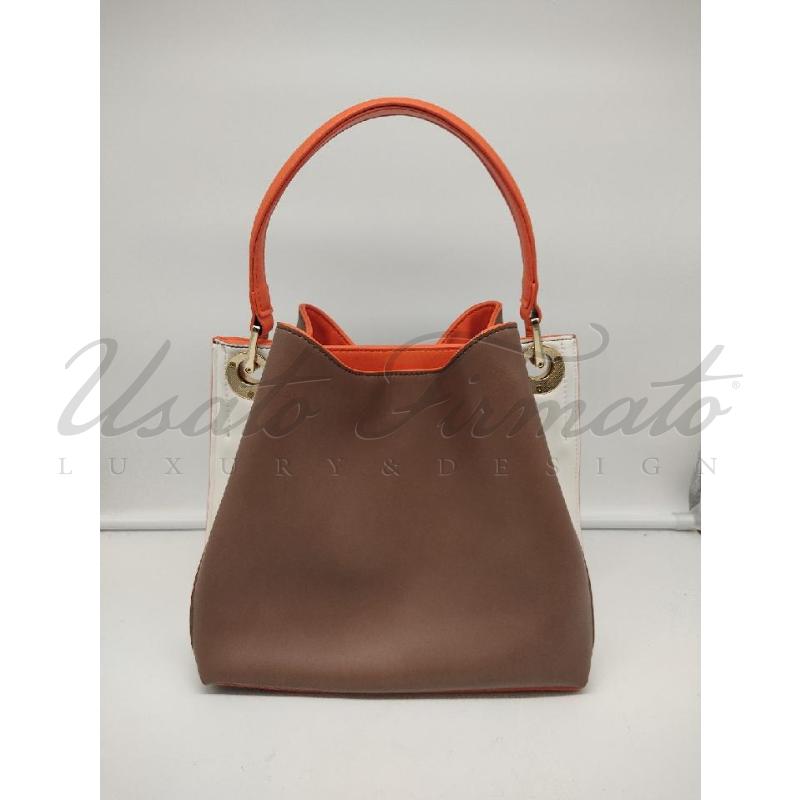 BORSA DONNA GAI MATTIOLO BEIGE BIANCA ARANCIO  | Mercatino dell'Usato Roma parioli 3