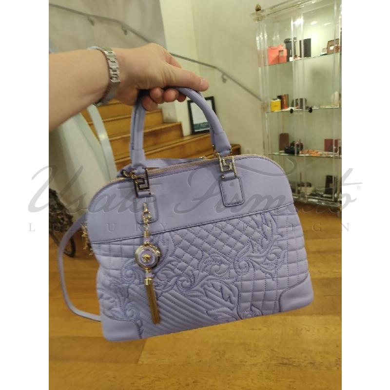 BORSA DONNA GIANNI VERSACE LILLA TRACOLLA  | Mercatino dell'Usato Roma parioli 5