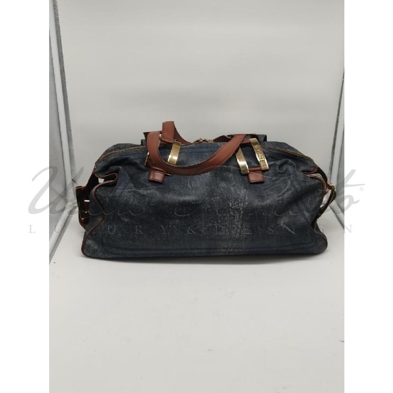 BORSA DONNA GIANNI VERSACE PELLE BLU | Mercatino dell'Usato Roma parioli 2