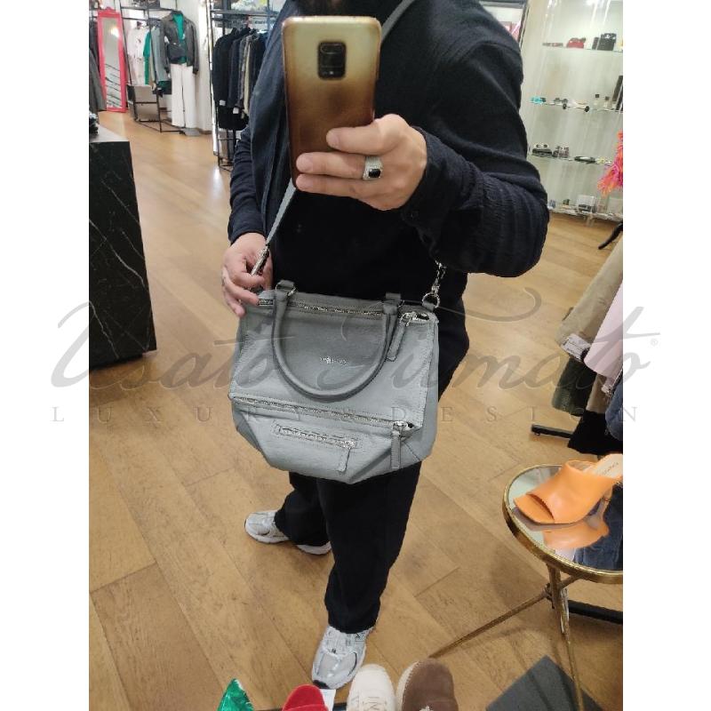 BORSA DONNA GIVENCHY PANDORA PELLE GRIGIO  | Mercatino dell'Usato Roma parioli 2