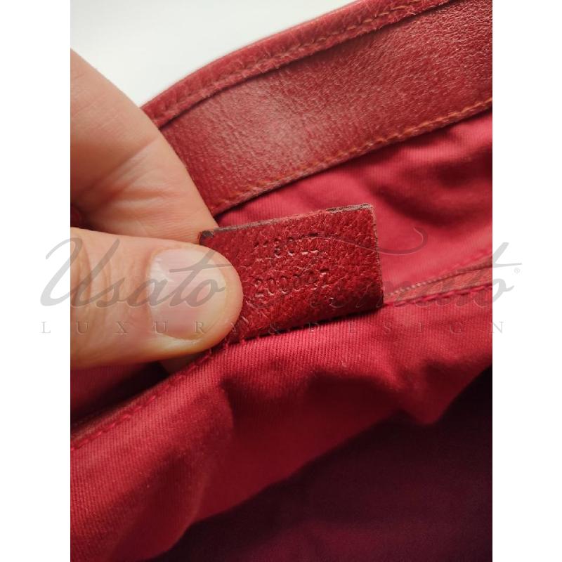 BORSA DONNA GUCCI TELA ROSSA COD 113017 | Mercatino dell'Usato Roma parioli 4