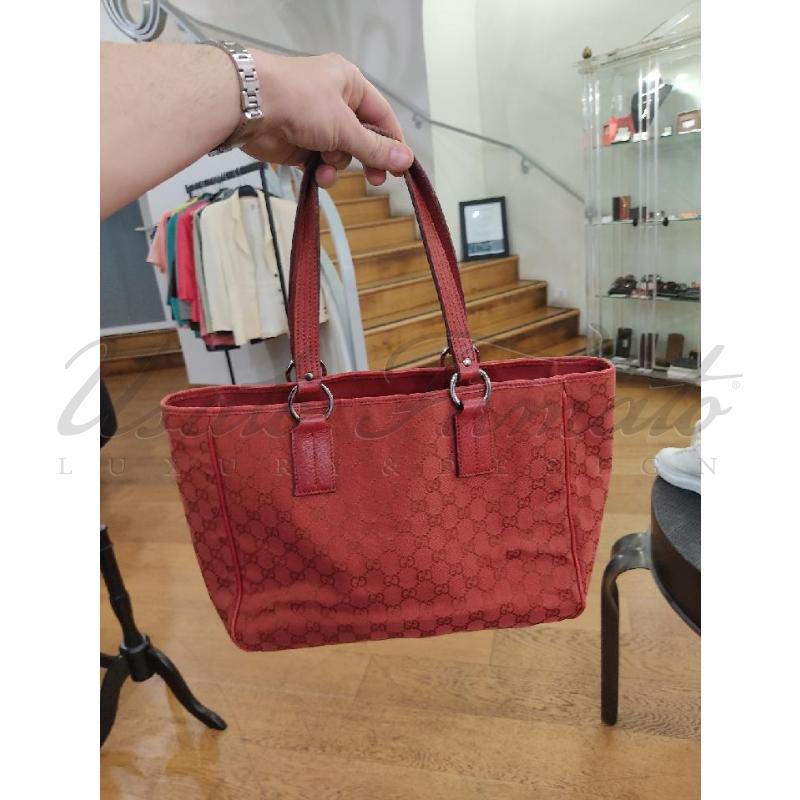BORSA DONNA GUCCI TELA ROSSA COD 113017 | Mercatino dell'Usato Roma parioli 5