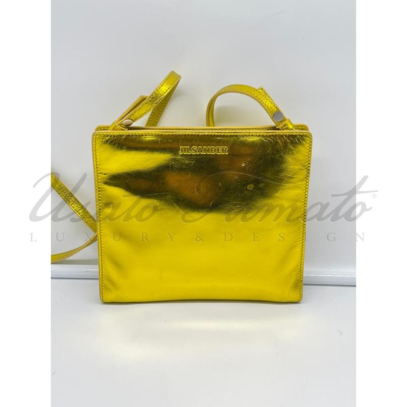 BORSA DONNA JIL SANDER PELLE DORATA  | Mercatino dell'Usato Roma parioli 1