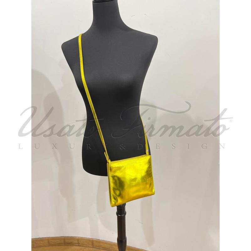 BORSA DONNA JIL SANDER PELLE DORATA  | Mercatino dell'Usato Roma parioli 4