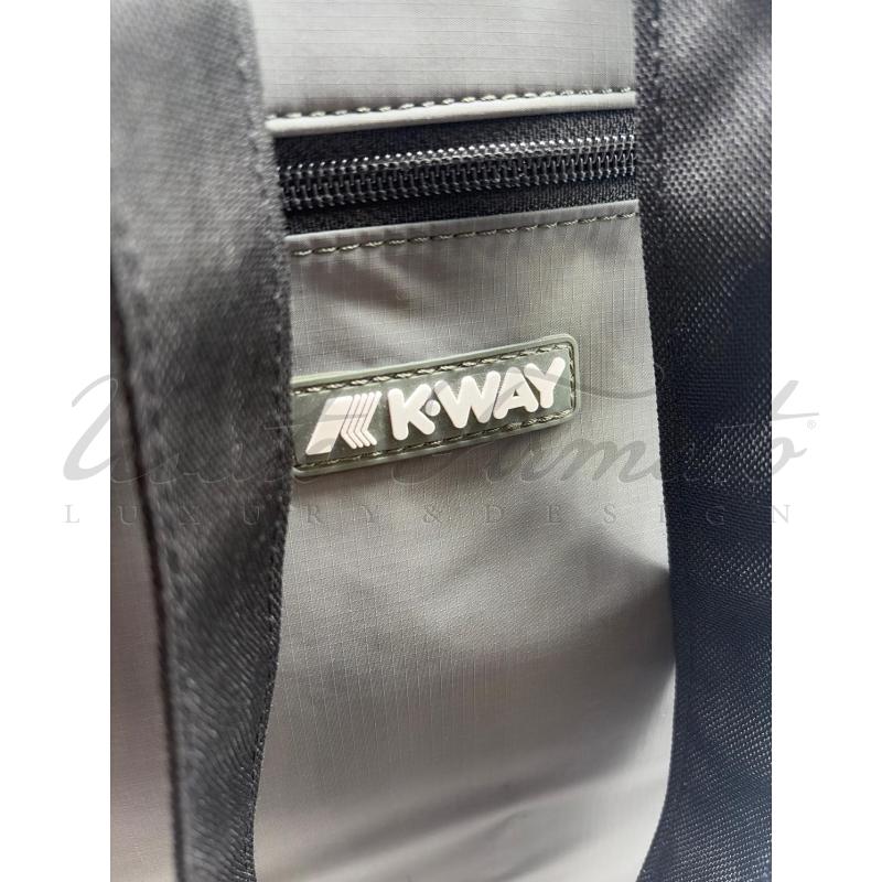 BORSA DONNA KWAY GRIGIA NYLON | Mercatino dell'Usato Roma parioli 3