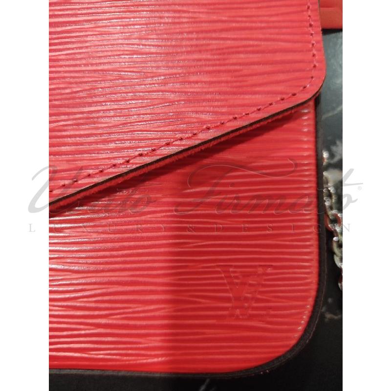 BORSA DONNA LOUIS VUITTON  FELICIE EPI ROSSO  | Mercatino dell'Usato Roma parioli 4