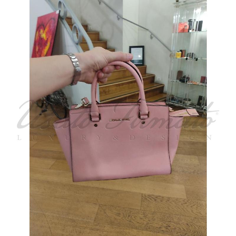 BORSA DONNA MACHAEL KORS ROSA  | Mercatino dell'Usato Roma parioli 5