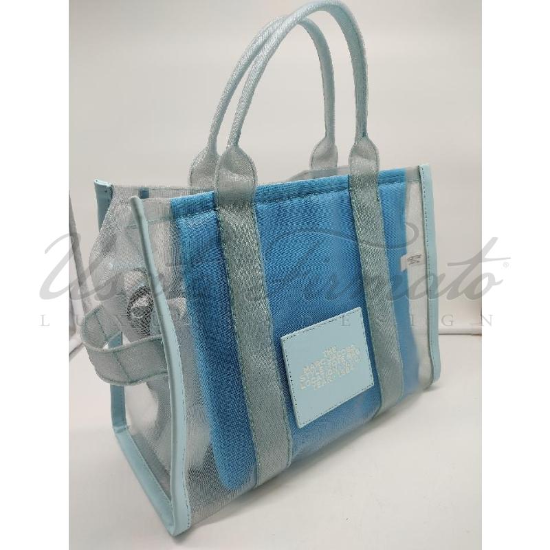 BORSA DONNA MARC JACOB NYLON CELESTE | Mercatino dell'Usato Roma parioli 2