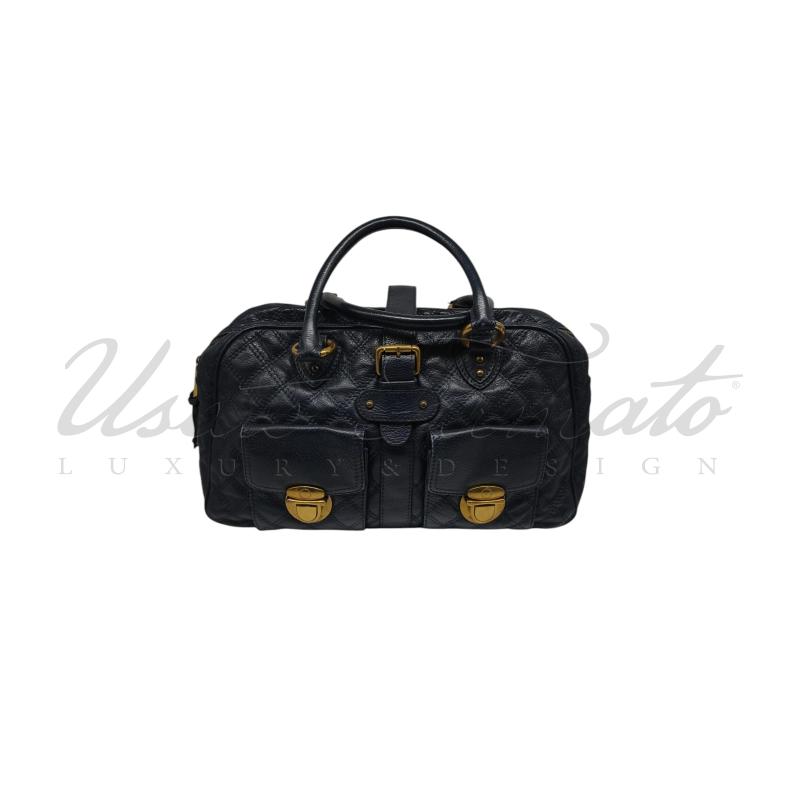 BORSA DONNA MAR JACOBS BLU PELLE  | Mercatino dell'Usato Roma parioli 1