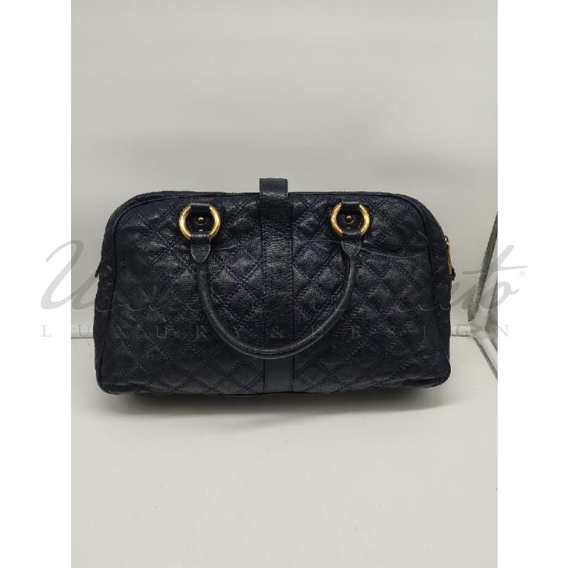 BORSA DONNA MAR JACOBS BLU PELLE  | Mercatino dell'Usato Roma parioli 2