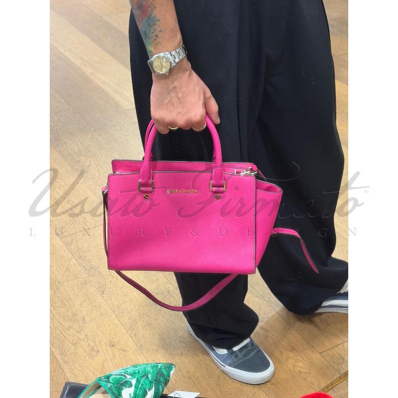 BORSA DONNA MICHAEL KORS FUCSIA | Mercatino dell'Usato Roma parioli 4