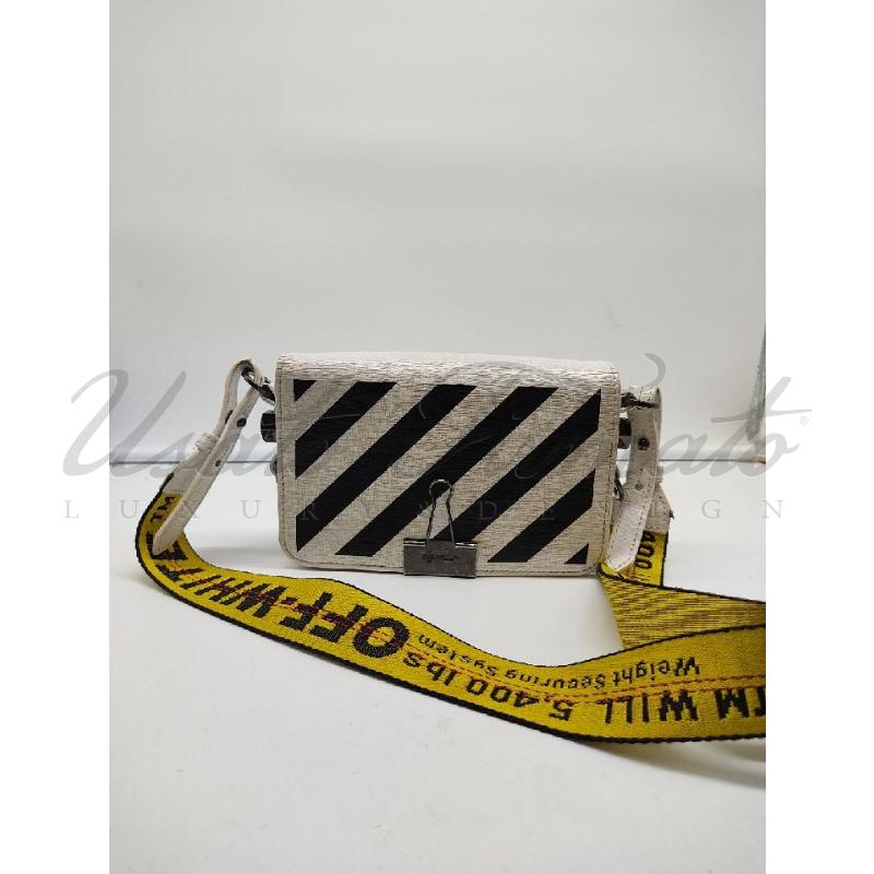 BORSA DONNA OFF WHITE BIANCA MOSCHETTONE | Mercatino dell'Usato Roma parioli 1