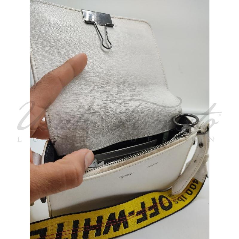 BORSA DONNA OFF WHITE BIANCA MOSCHETTONE | Mercatino dell'Usato Roma parioli 3