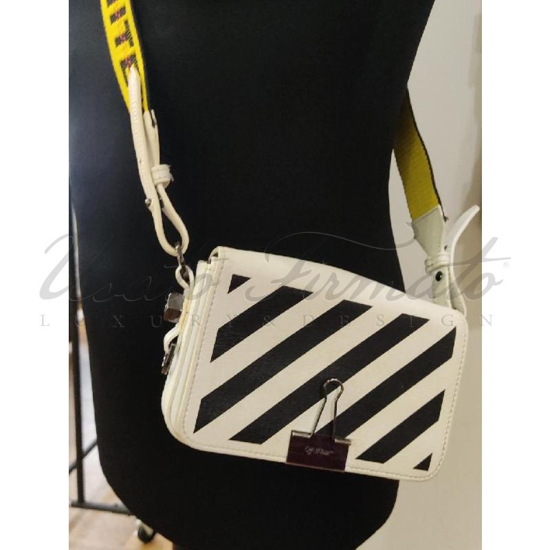 BORSA DONNA OFF WHITE BIANCA MOSCHETTONE | Mercatino dell'Usato Roma parioli 5