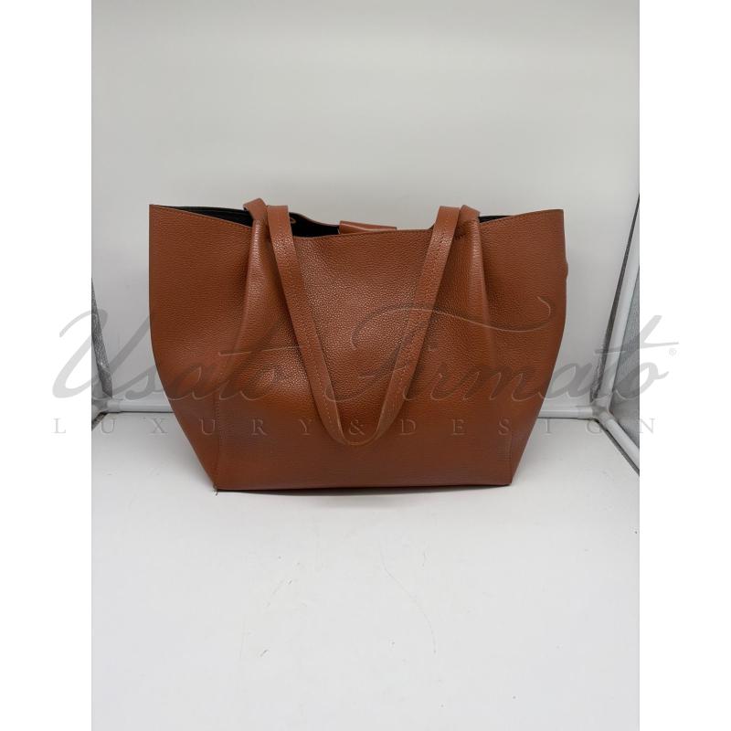 BORSA DONNA PATRIZIA PEPE PELLE MARRONE  | Mercatino dell'Usato Roma parioli 2
