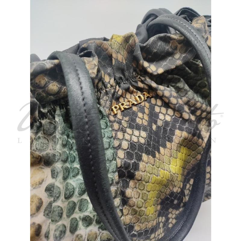 BORSA DONNA PRADA TELA ANIMALIER  COD 7 | Mercatino dell'Usato Roma parioli 3