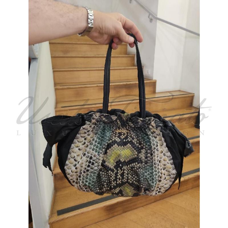 BORSA DONNA PRADA TELA ANIMALIER  COD 7 | Mercatino dell'Usato Roma parioli 4
