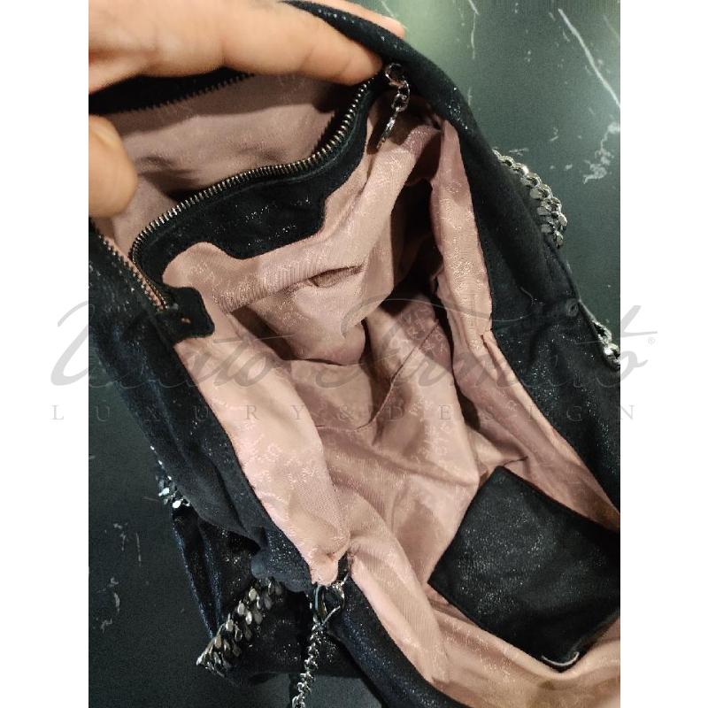 BORSA DONNA STELLA MC CARTNEY FALABELLA NERA  | Mercatino dell'Usato Roma parioli 4