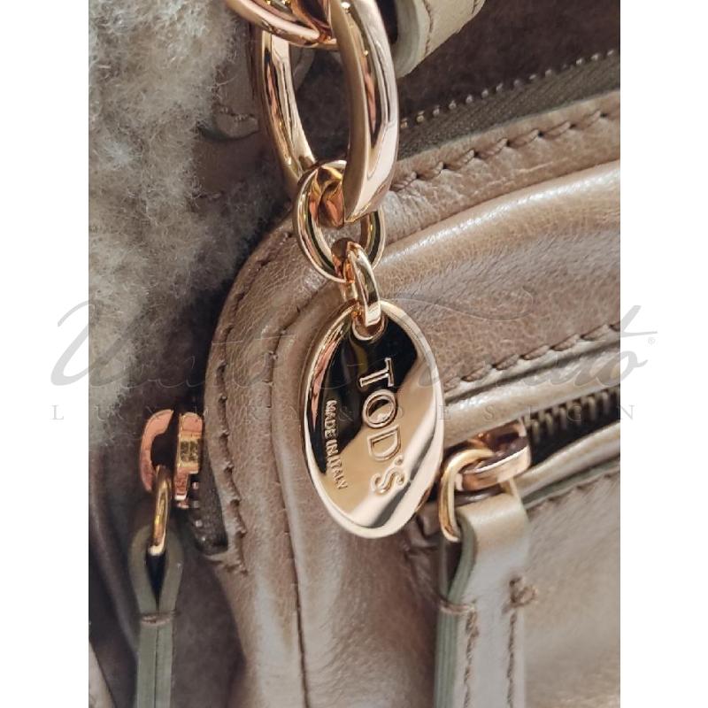 BORSA DONNA TOD'S PELLE DORATA  | Mercatino dell'Usato Roma parioli 4