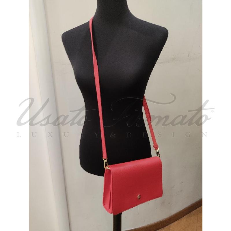 BORSA DONNA TORY BURCH ROSSA PELLE  | Mercatino dell'Usato Roma parioli 5