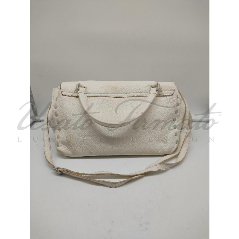 BORSA DONNA ZANELLATO POSTINA BIANCA PELLE | Mercatino dell'Usato Roma parioli 2