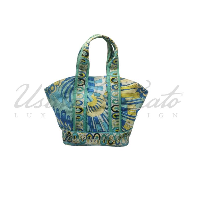 BORSA EMILIO PUCCI MULTICOLOR TESSUTO | Mercatino dell'Usato Roma parioli 1