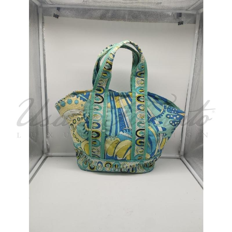 BORSA EMILIO PUCCI MULTICOLOR TESSUTO | Mercatino dell'Usato Roma parioli 3