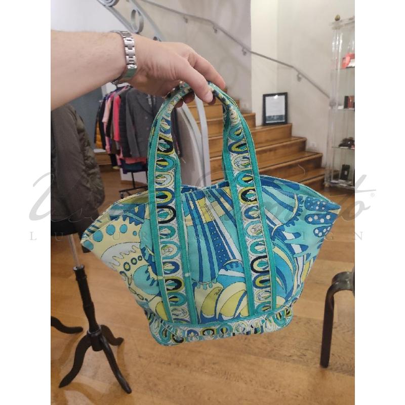 BORSA EMILIO PUCCI MULTICOLOR TESSUTO | Mercatino dell'Usato Roma parioli 5