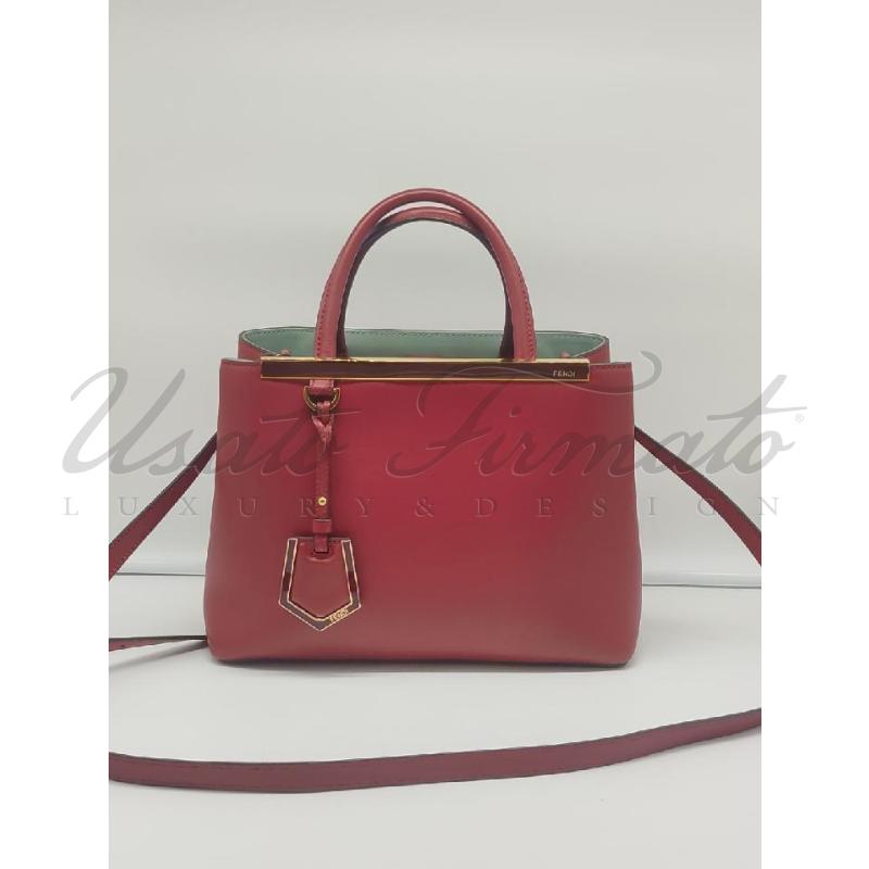 BORSA FENDI 2 JOURS PELLE ROSSA COD 88BH2533WL | Mercatino dell'Usato Roma parioli 1