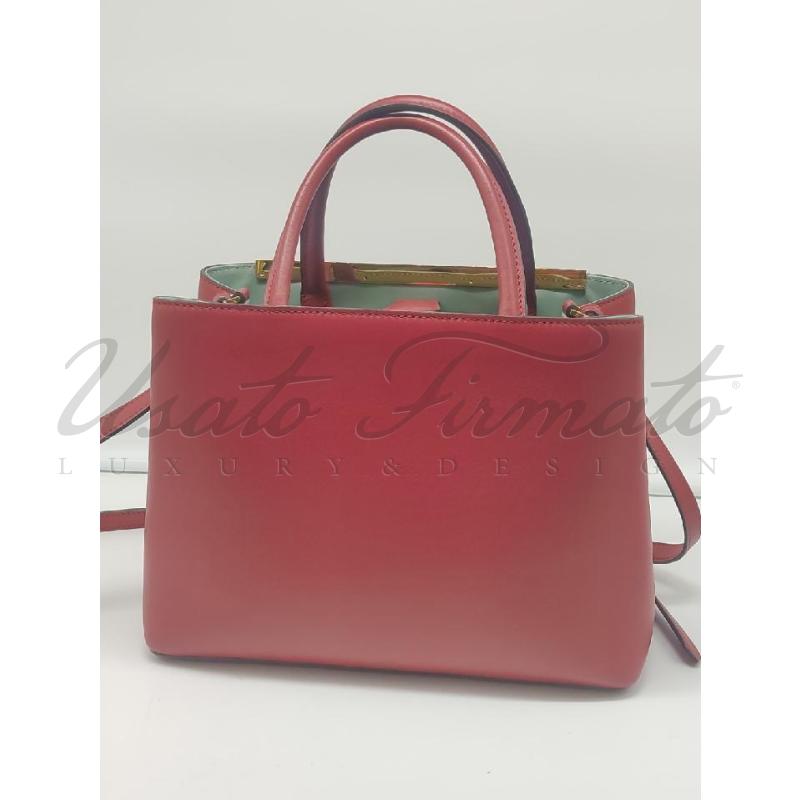 BORSA FENDI 2 JOURS PELLE ROSSA COD 88BH2533WL | Mercatino dell'Usato Roma parioli 3