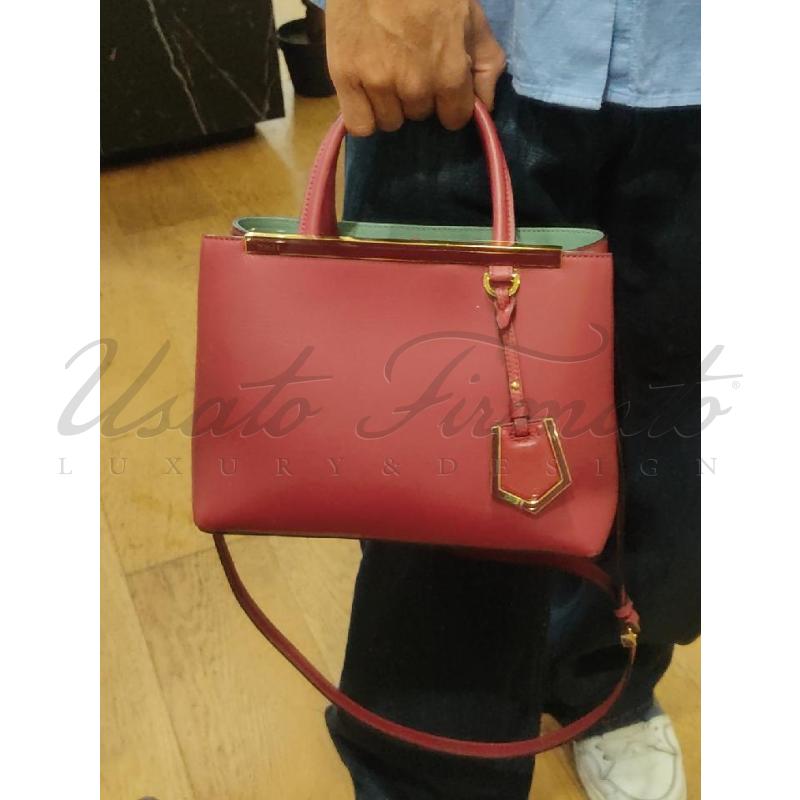 BORSA FENDI 2 JOURS PELLE ROSSA COD 88BH2533WL | Mercatino dell'Usato Roma parioli 5