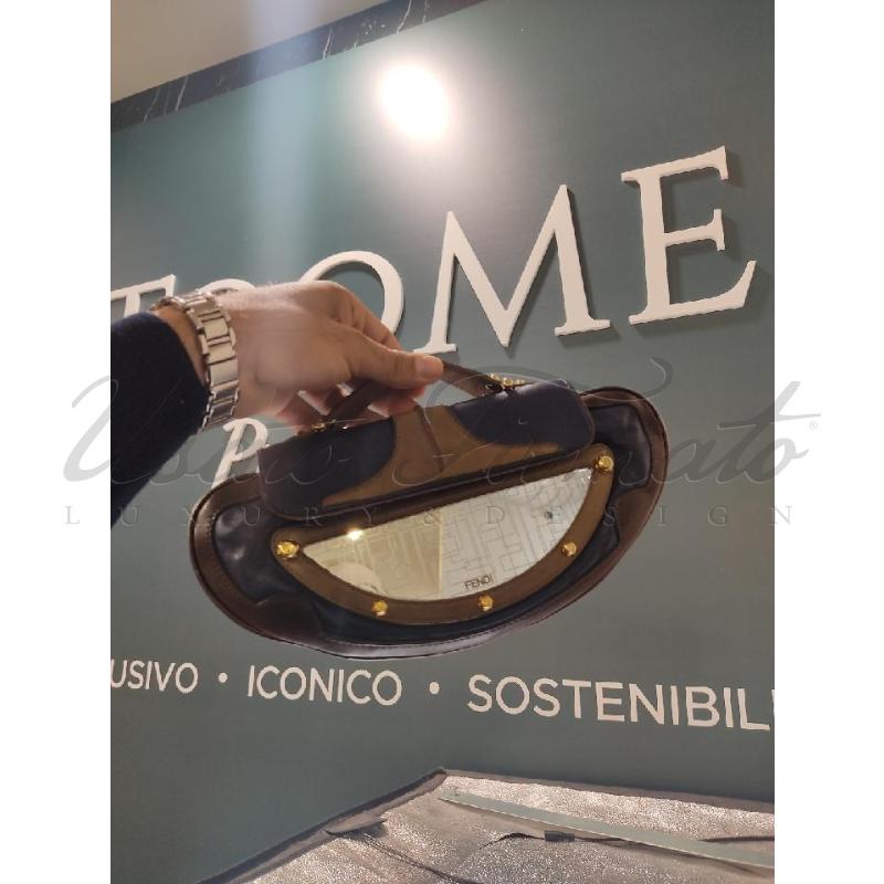 BORSA FENDI FF BLU SPECCHIO 782971 | Mercatino dell'Usato Roma parioli 4