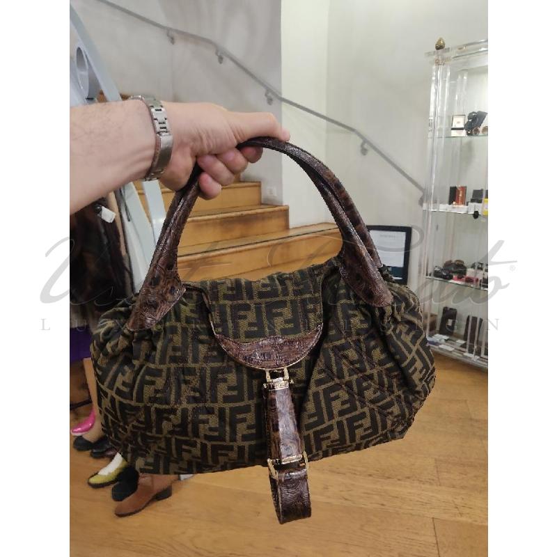 BORSA FENDI SPY FF ZUCCA COD 73298BR | Mercatino dell'Usato Roma parioli 5