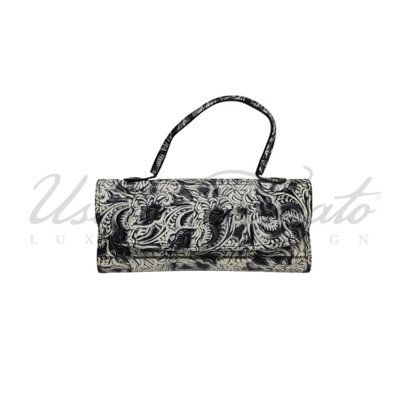 BORSA FENDI VINTAGE PELLE FANTASIA BIANCO NERO | Mercatino dell'Usato Roma parioli 1