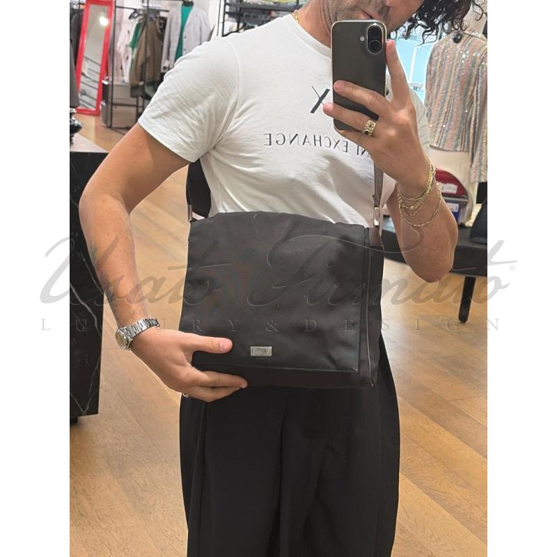 BORSA GUCCI A TRACOLL MARRONE TELA 1462364276 | Mercatino dell'Usato Roma parioli 4