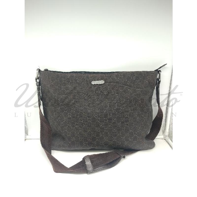 BORSA GUCCI GG MARRONE TELA DA RIV. 190628002404 | Mercatino dell'Usato Roma parioli 1