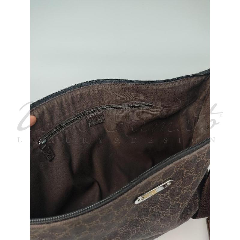 BORSA GUCCI GG MARRONE TELA DA RIV. 190628002404 | Mercatino dell'Usato Roma parioli 2
