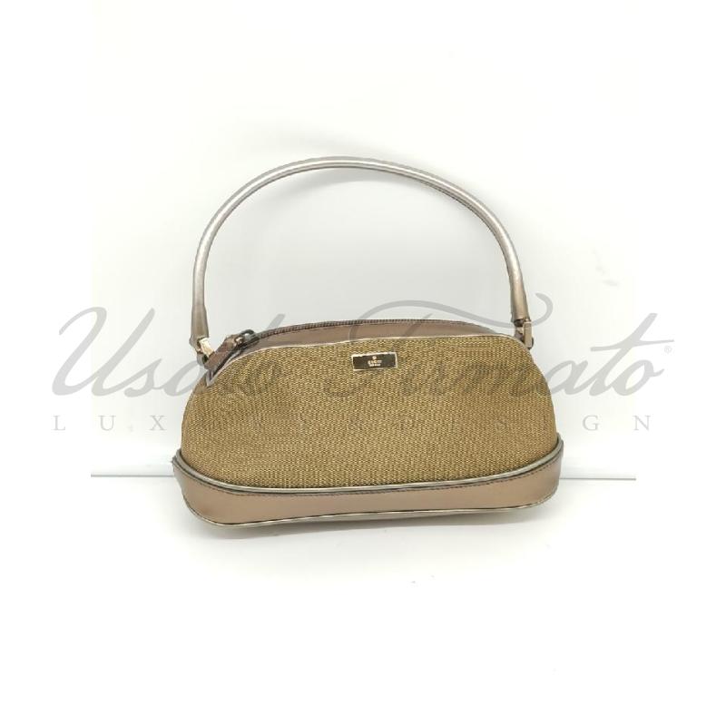 BORSA GUCCI ORO TELA PROFILO PELLE 03911330203569 | Mercatino dell'Usato Roma parioli 1