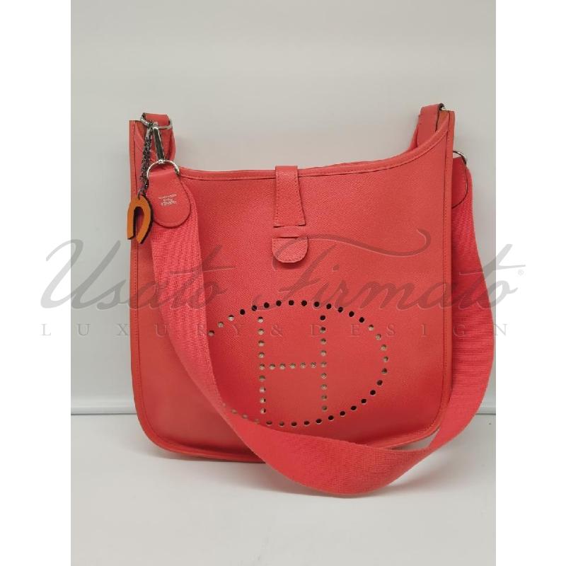 BORSA HERMES EVELYNE 29 CORALLO COD JO | Mercatino dell'Usato Roma parioli 1