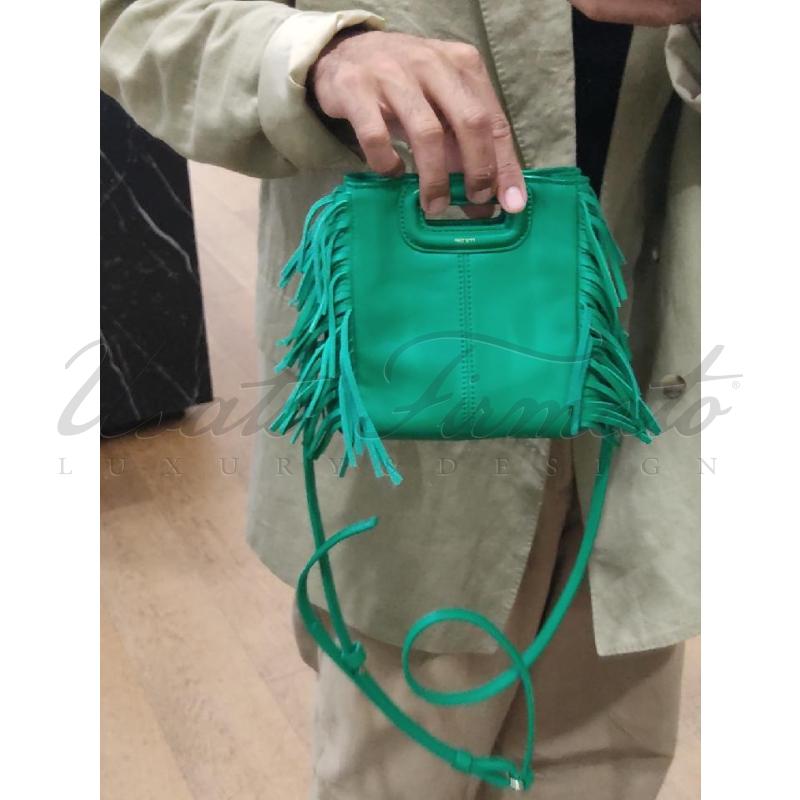 BORSA MAJE VERDE PELLE  | Mercatino dell'Usato Roma parioli 4