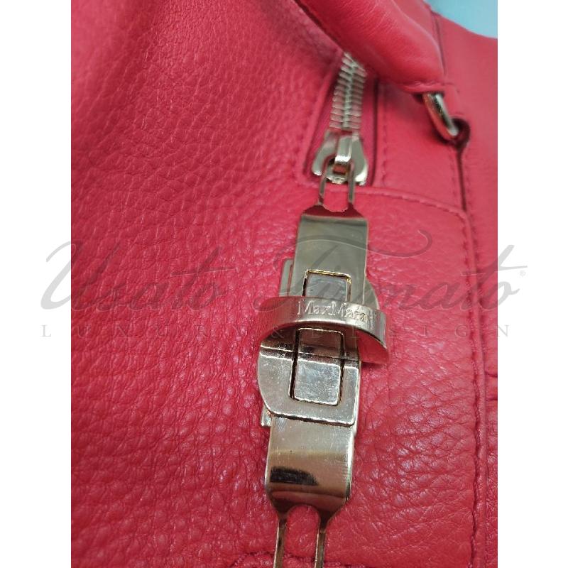 BORSA MAX MARA PELLE ROSSA | Mercatino dell'Usato Roma parioli 3