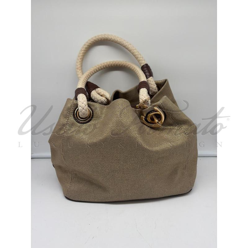 BORSA MICHAEL KORS DORATA TELA | Mercatino dell'Usato Roma parioli 3