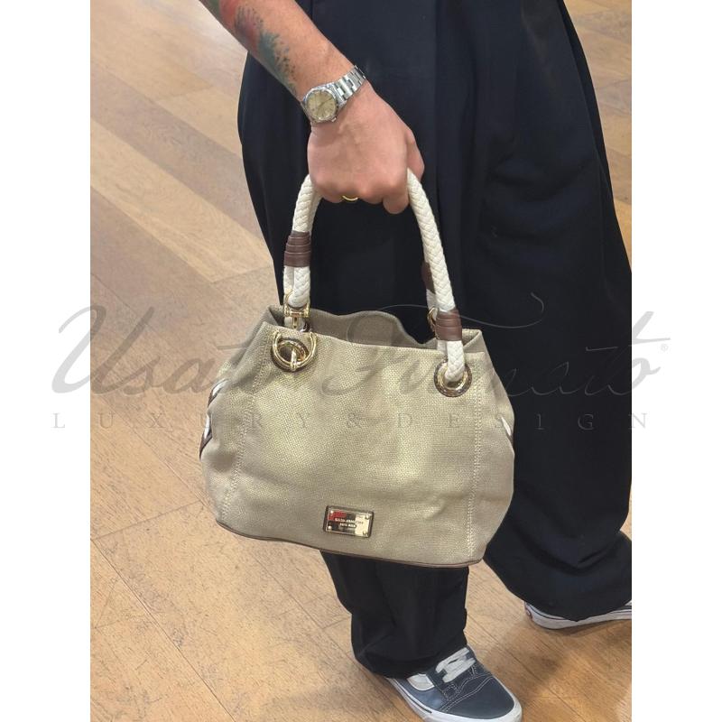 BORSA MICHAEL KORS DORATA TELA | Mercatino dell'Usato Roma parioli 4