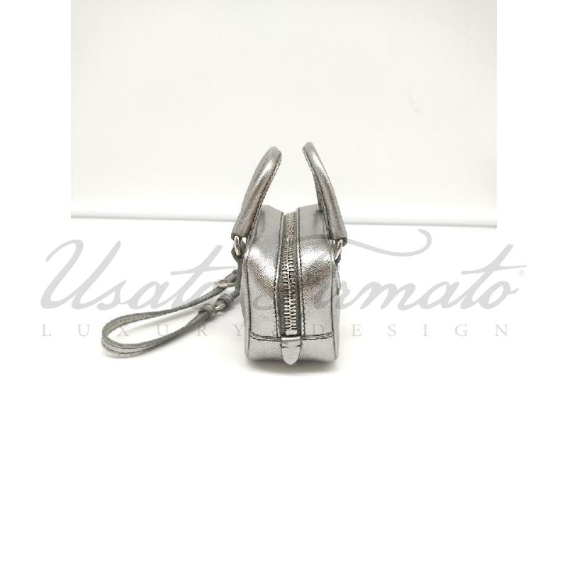BORSA MICRO BAG PRADA GALLERIA GRIGIO SILVER  | Mercatino dell'Usato Roma parioli 2