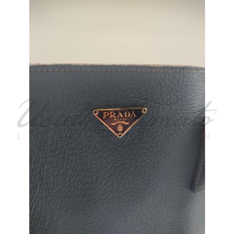 BORSA PRADA CELESTE SAFFIANO  | Mercatino dell'Usato Roma parioli 4