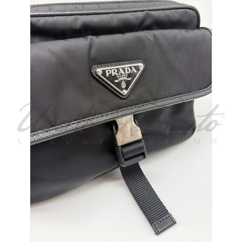 BORSA PRADA RE-NYLON NERA  | Mercatino dell'Usato Roma parioli 3