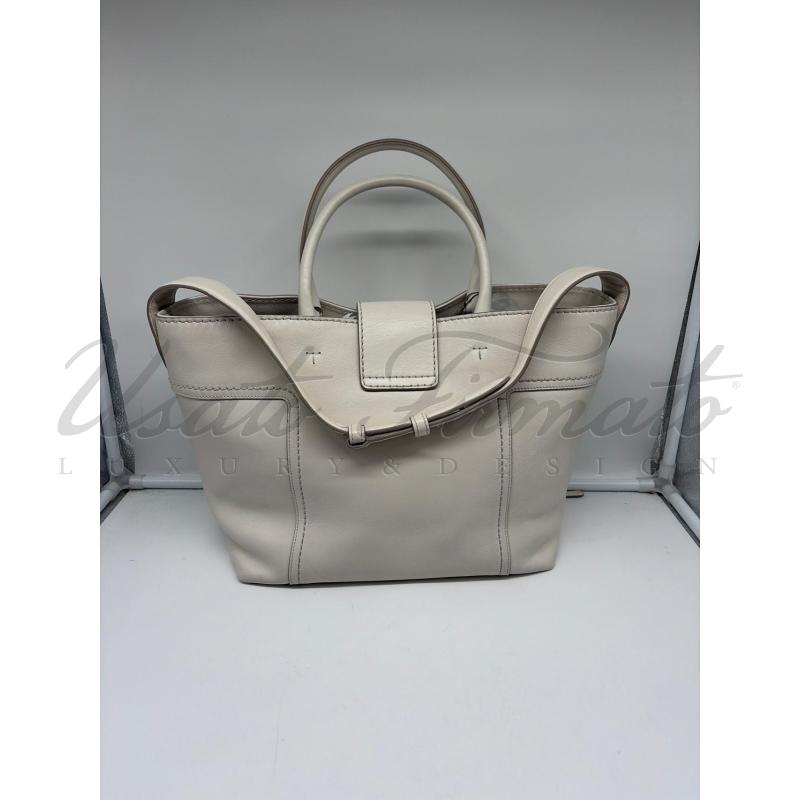 BORSA TODS BIANCA PELLE | Mercatino dell'Usato Roma parioli 2