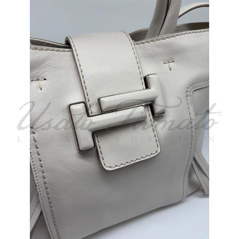 BORSA TODS BIANCA PELLE | Mercatino dell'Usato Roma parioli 3